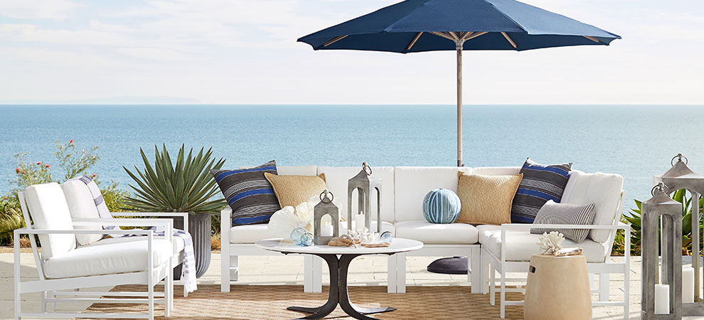 Indio White Metal Outdoor Lounge Indio White Metal Outdoor Lounge