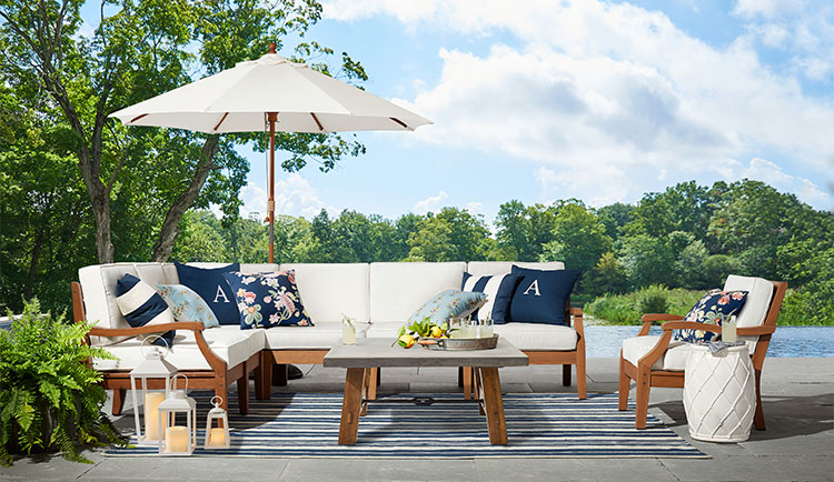 Teak Patio Furniture Outdoor Pottery Barn