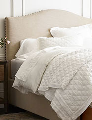 Beds Full Queen And King Bed Frames Pottery Barn Upholstered