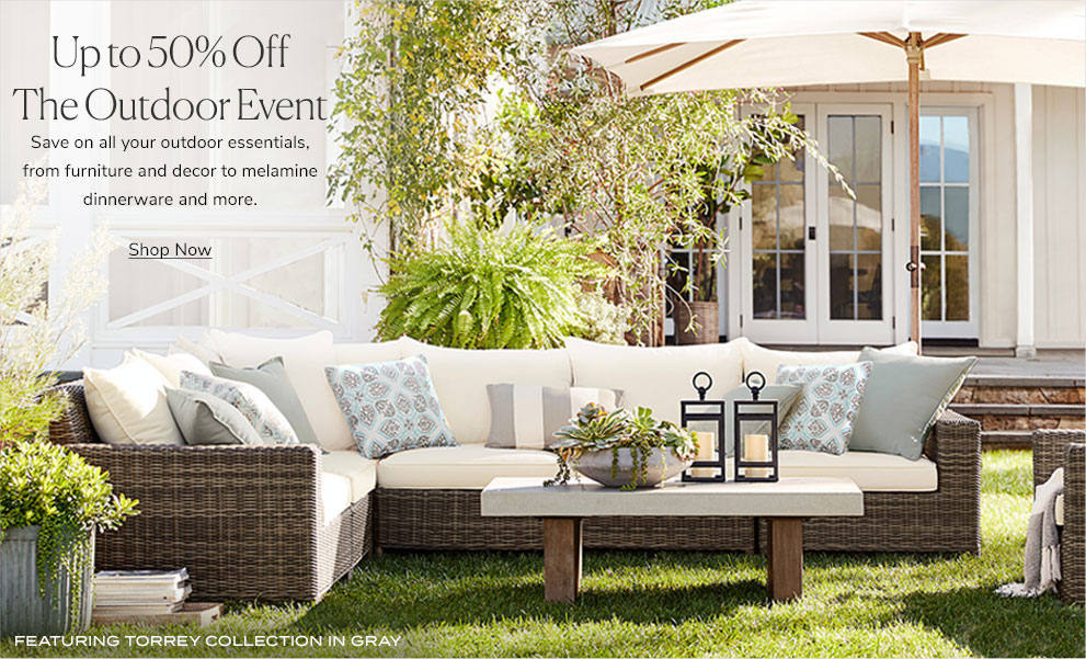 patio furniture, outdoor furniture & outdoor decor | pottery barn