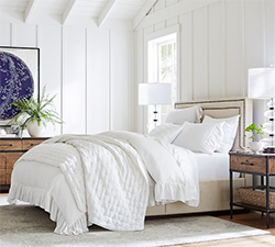 Shipping Information Pottery Barn The All White Bed A Chic Layered In Is Always Season