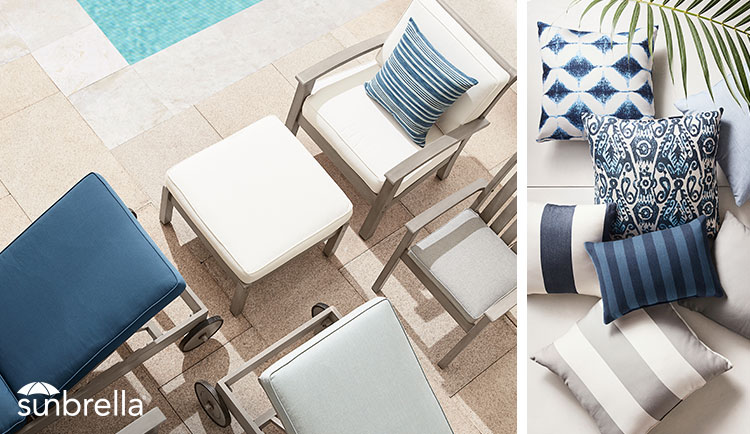 Sunbrella 174 Fabrics Cushions Pillows Pottery Barn