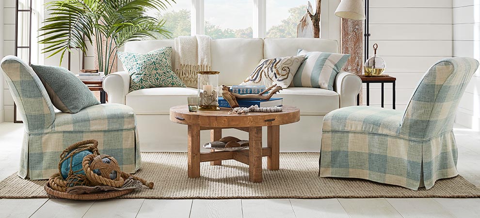 Buchanan Coastal Living Room Ideas Pottery Barn