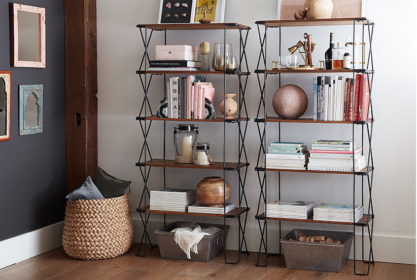 Stylish Walls How To Decorate A Shelf Pottery Barn