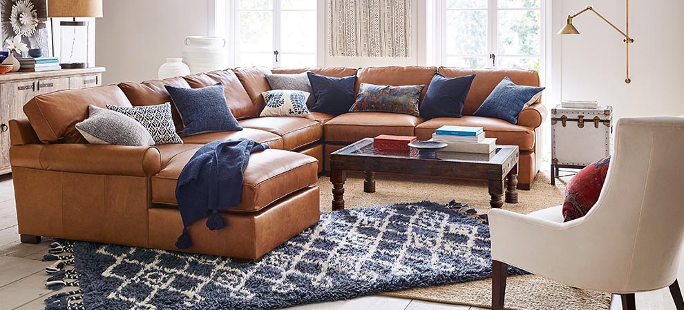 Townsend Sectional + Jaali Occasional Townsend Sectional + Jaali Occasional