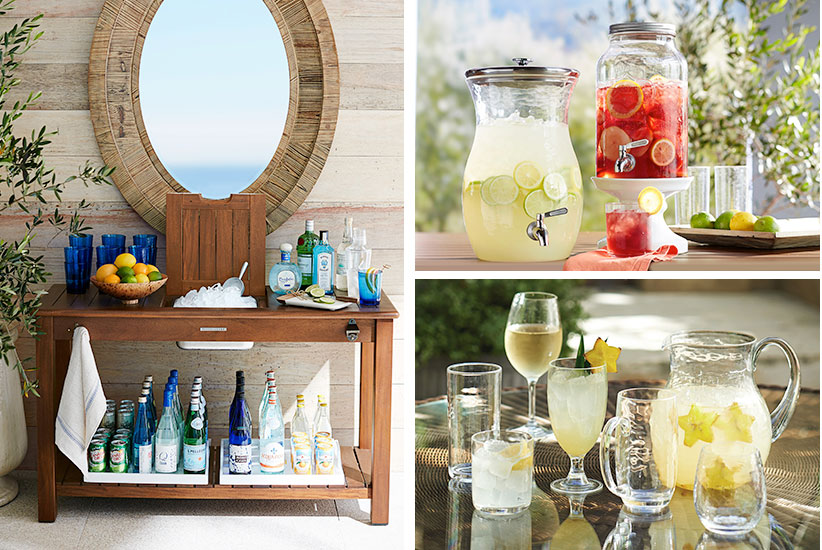 The Easy Way to Create a Stylish Party Drink Station The Easy Way to Create a Stylish Party Drink Station