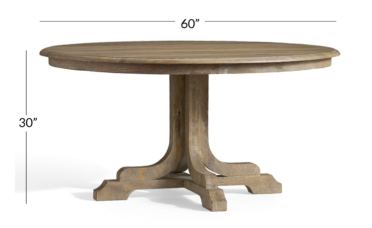Linden Round Pedestal Dining Table