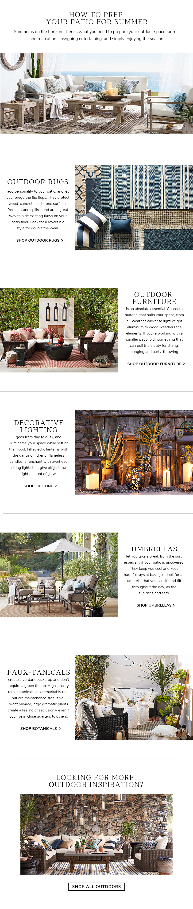 How To Prep Your Patio For Summer Pottery Barn