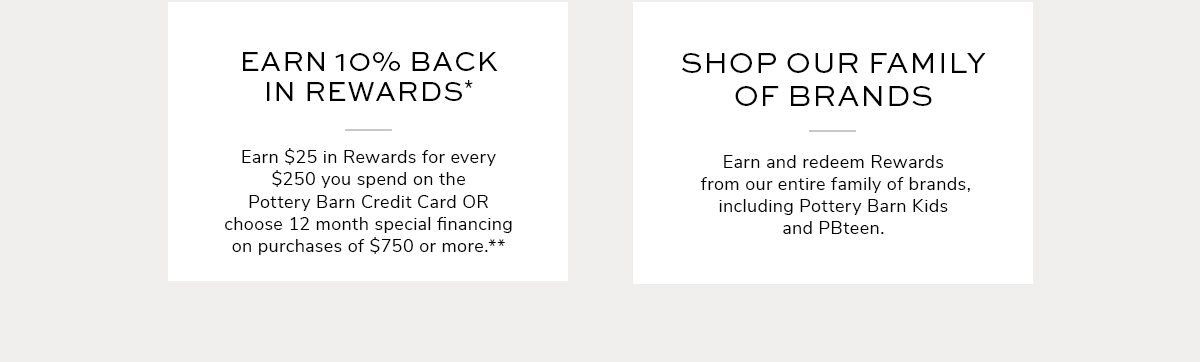 Pottery Barn Credit Card Pottery Barn