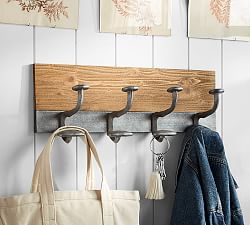 Racks & Storage Hooks | Pottery Barn Racks & Storage Hooks | Pottery Barn - Rows of Hooks
