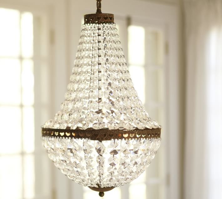 lighting guide Gorgeous Faceted-Crystal Chandelier