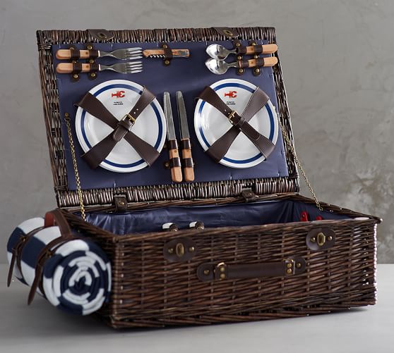 Nautical Picnic Basket Pottery Barn