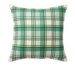 pottery barn green pillows