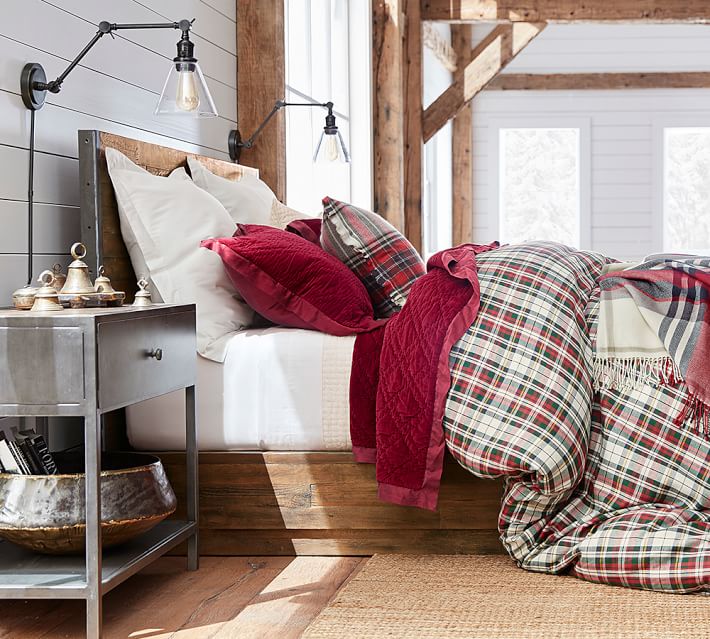 Denver Plaid Yarn Dyed Duvet Cover Sham Pottery Barn