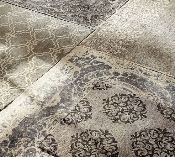 Empire Scroll Rug Gray Pottery Barn