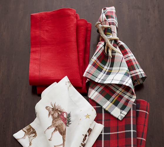 Denver Plaid Napkin, Set of 4 Pottery Barn