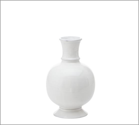 Rustic White Vase, Small