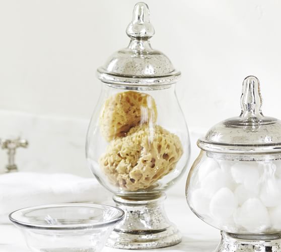 Mercury Glass Canister, Large