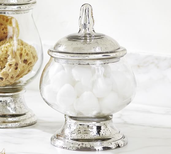 Mercury Glass Canister, Small