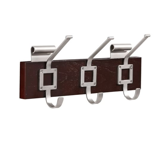 Daily System Row of Hooks, Espresso stain