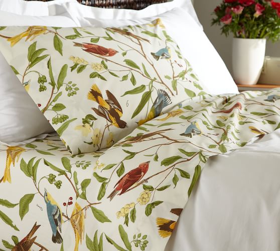 Spring Sparrow Sheet Set, Twin