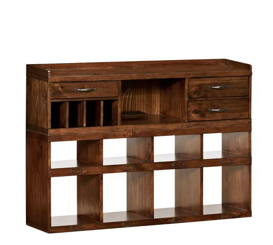 Olivia 2-Piece Bench Smart Technology™ Organizer System (1 Bench + 1 Smart Technology™ Organizer), Tuscan Chestnut stain