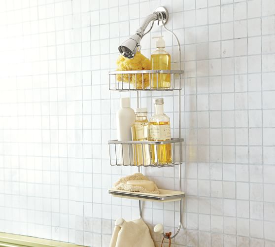Showerhead Caddy, Polished Nickel Finish