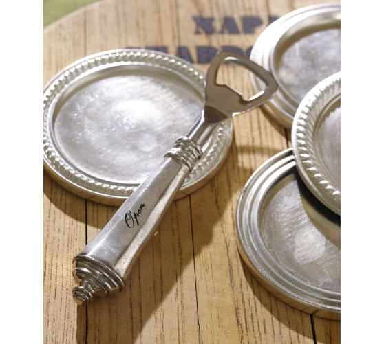 Antique Silver Sentiment Bottle Opener