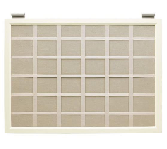 Linen Pinboard, White