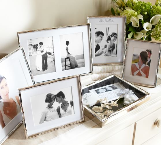 Caroline Rasped Metal Picture Frame, 8 x 10