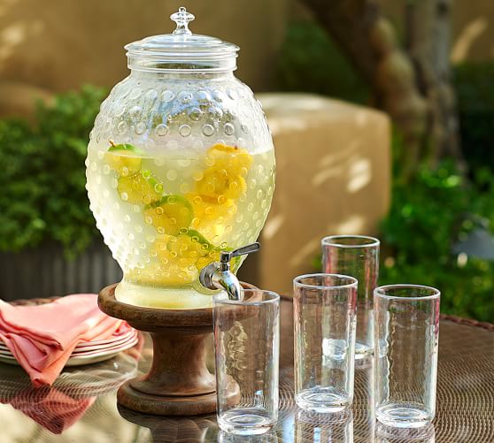 Vintage Wood Drink Dispenser Stand  Pottery Barn