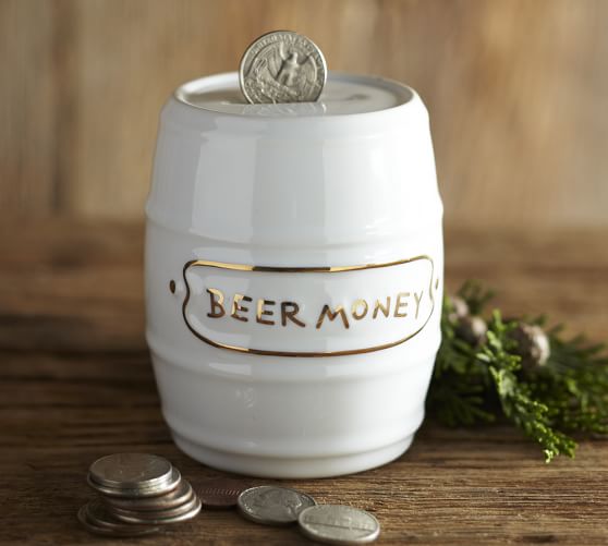 Beer Money Bank Pottery Barn
