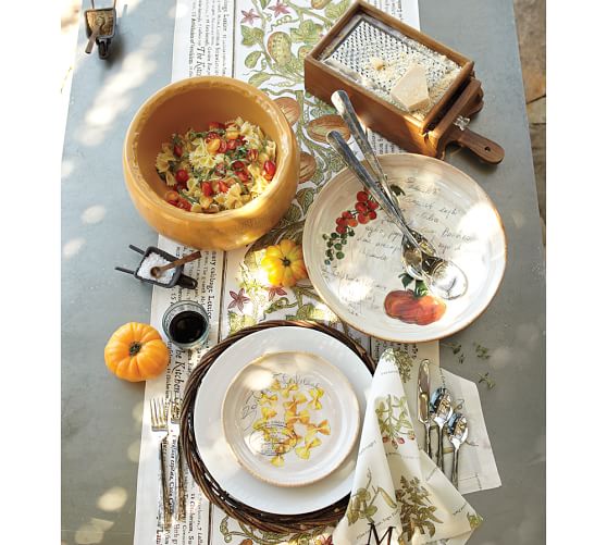 Ridge Serving Set, Set of 2 Silver Pottery Barn