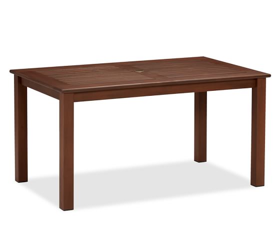 Chatham Rectangular Fixed Dining Table & Chair Set Dark Honey Pottery Barn