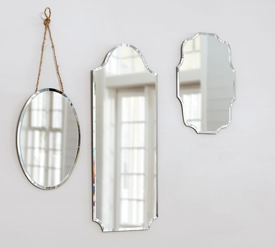 Eleanor Frameless Mirrors Pottery Barn