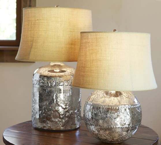 Marley Antique Mercury Glass Table Lamp Bases Pottery Barn
