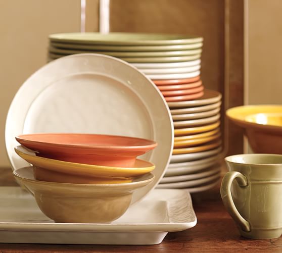 Cambria 16Piece Dinnerware Set Saffron Pottery Barn