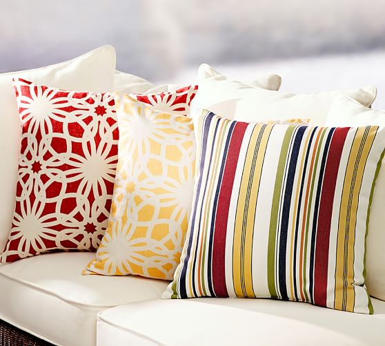 Tad Stripe Indoor/Outdoor Pillow Pottery Barn
