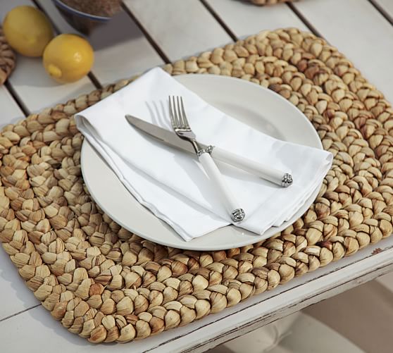 Water Hyacinth Rectangular Placemat, Set Of 4 Pottery Barn