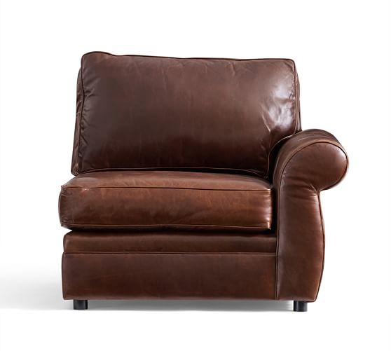 Build Your Own Pearce Leather Sectional Components Pottery Barn