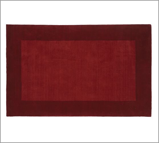 Henley Rug Cranberry Pottery Barn