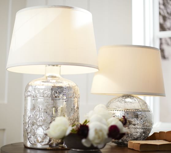 Marley Antique Mercury Glass Table Lamp Bases Pottery Barn