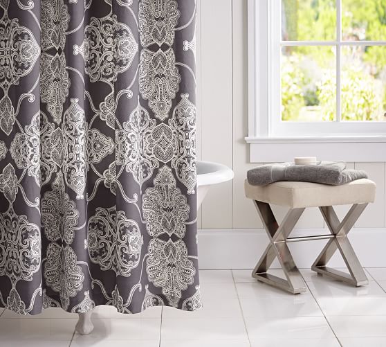 Alana Medallion Shower Curtain Pottery Barn