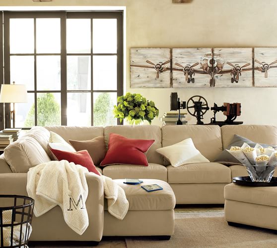 Planked Airplane Panels Set Pottery Barn