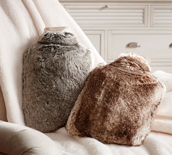 Faux Fur Hot Water Bottle Cover Pottery Barn