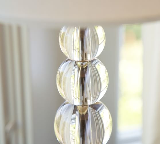Stacked Crystal Table & Bedside Lamp Base Pottery Barn