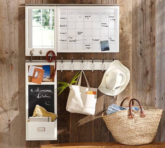 Wall Mirror With Hooks daily system framed mirror with hooks | pottery barn Wall Mirror With Hooks daily system framed mirror with hooks | pottery barn