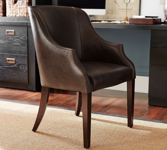 laurel leather desk chair | pottery barn laurel leather desk chair | pottery barn