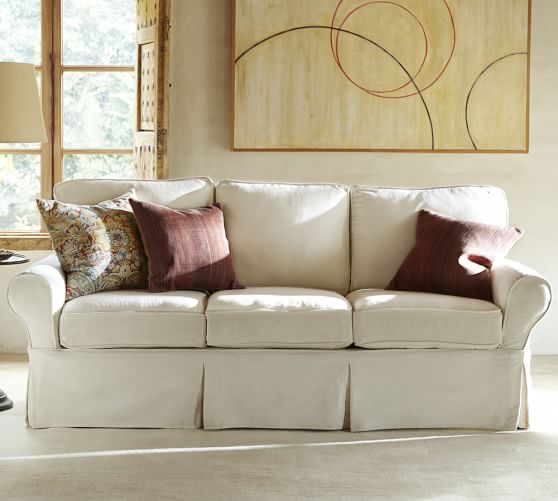 PB Basic Slipcovered Sofa Pottery Barn