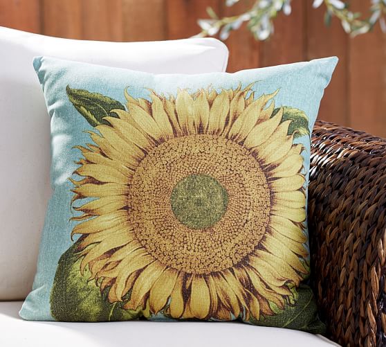 Sunflower Indoor/Outdoor Pillow Pottery Barn